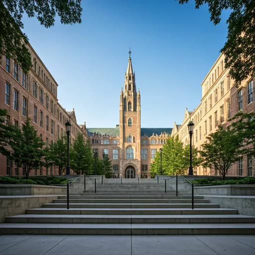 Prestigious university campus