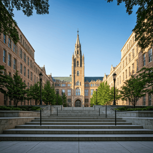 Prestigious university campus