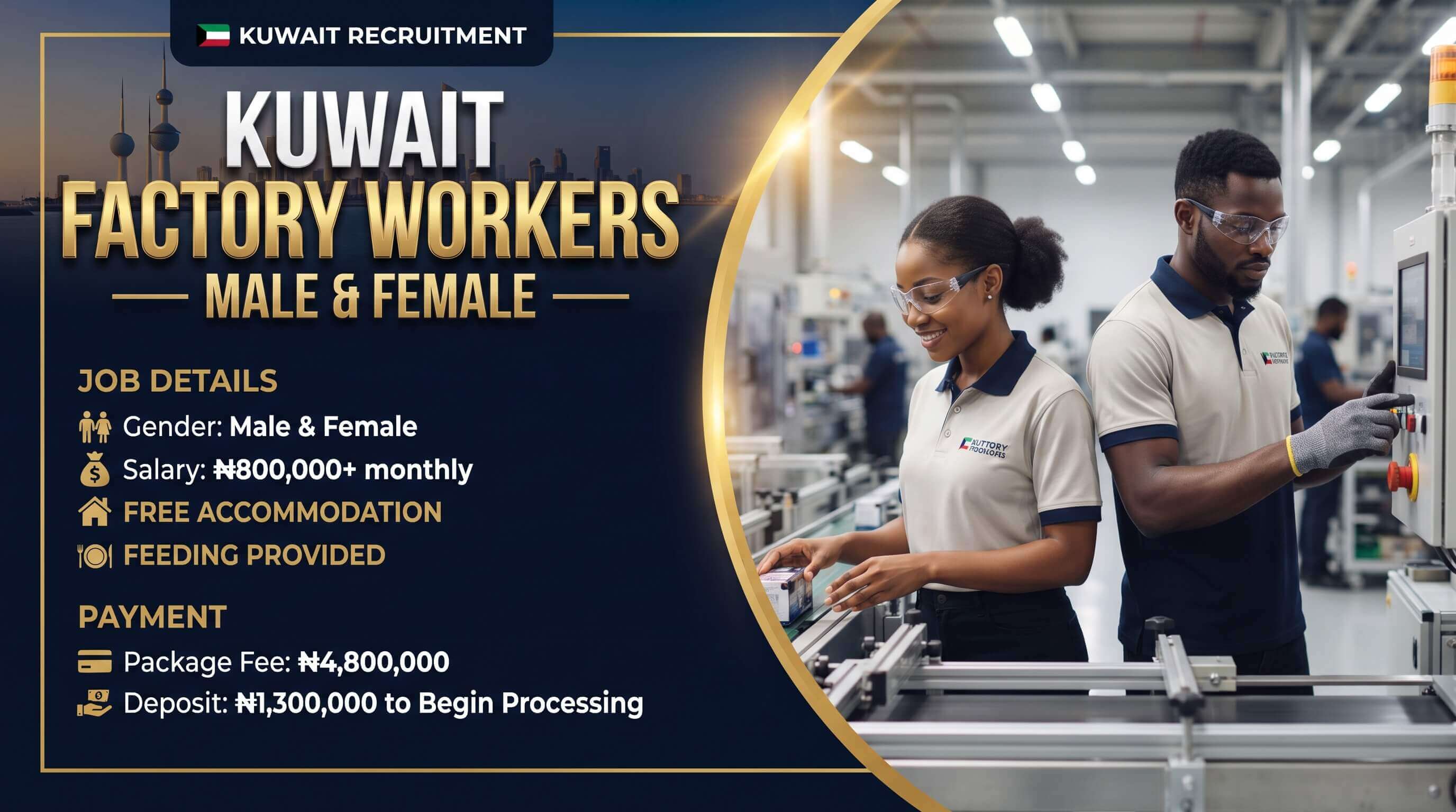 Factory workers - Male and Female